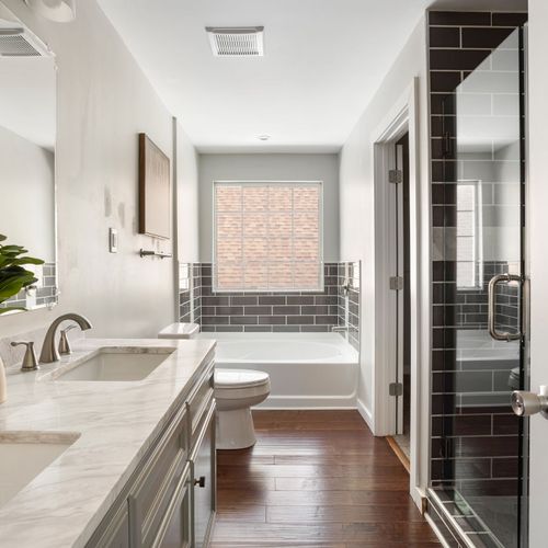 Spacious ensuite bathroom perfect for a little self-care time.