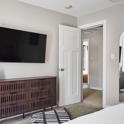 Settle in for a calm night with soft bedding and your next Netflix binge.