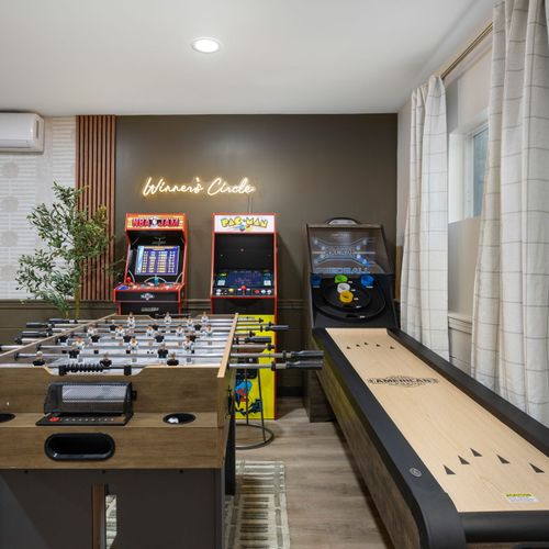 Challenge your crew to a foosball match or go retro on the arcade — winner gets bragging rights!