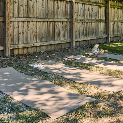Stretch, breathe, and unwind — your outdoor yoga zone awaits.
