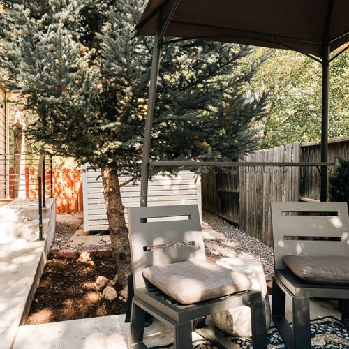 Private patio