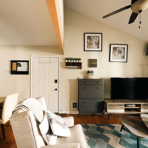 Dining and living areas