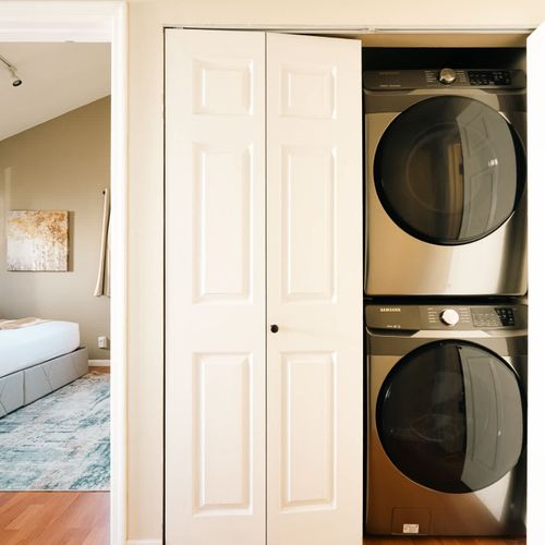 Free in-unit washer and dryer