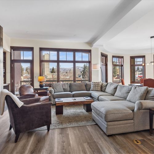 Ample living area seating