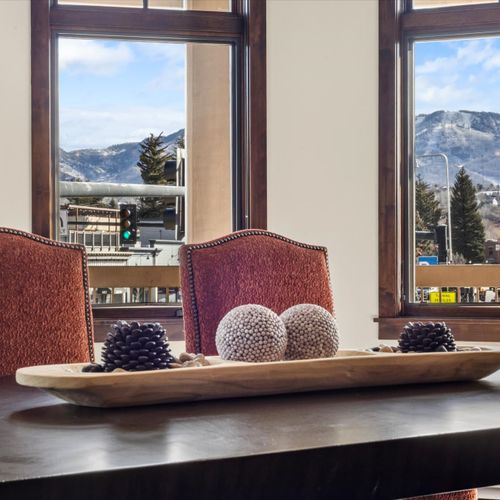 View from dining area