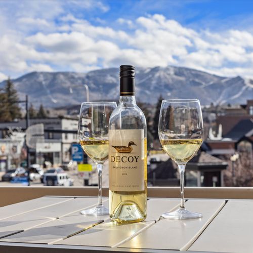 Enjoy a drink on the wraparound deck