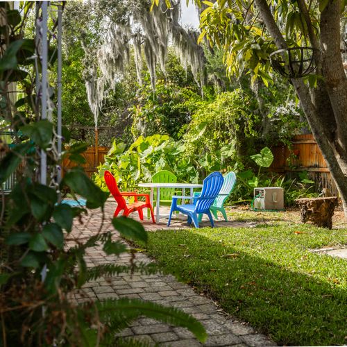 Backyard Sitting Area & Fire Pit