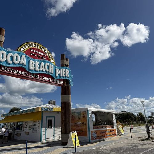 Cocoa Beach Pier Located only a Short Drive Away