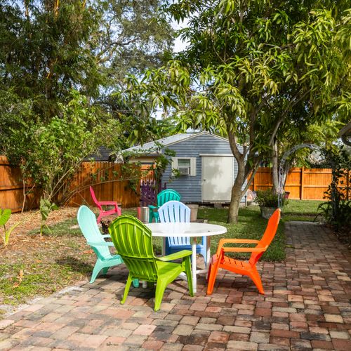 Backyard Sitting Area