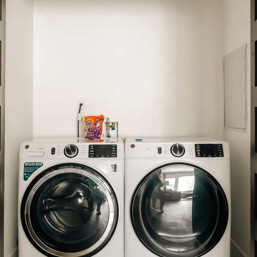 In unit washer and dryer