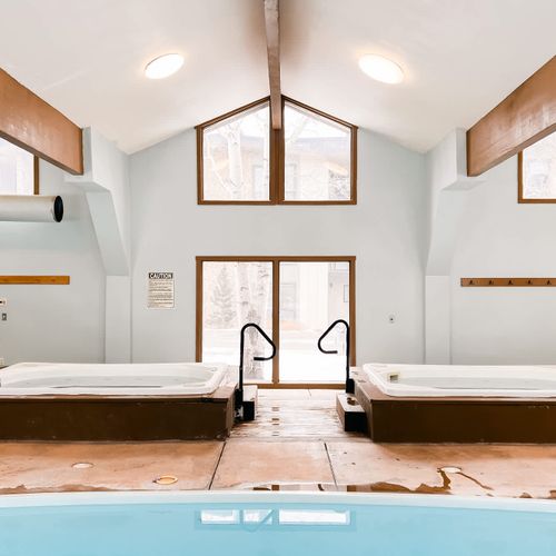 Community hot tubs and pool