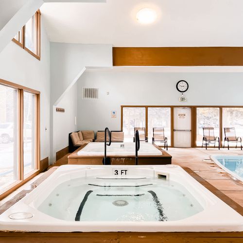 Community hot tubs and pool