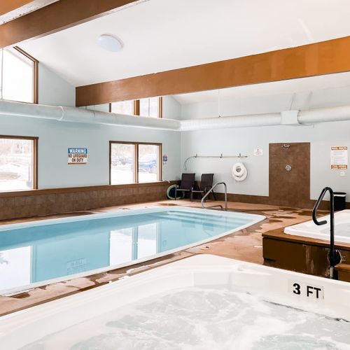 Community hot tubs and pool