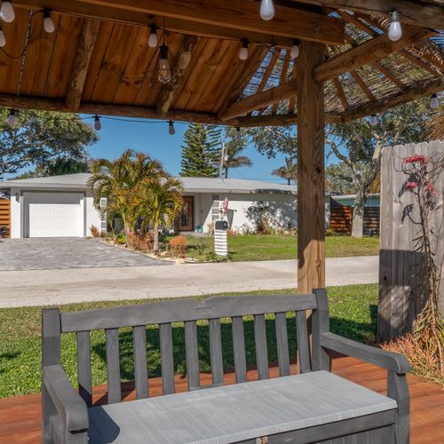 Private Dock - Located across the front street from house
