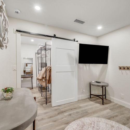 Master Bedroom with a View into Walk in Closet