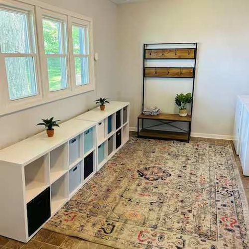Entrance and mudroom of the Farmhouse.