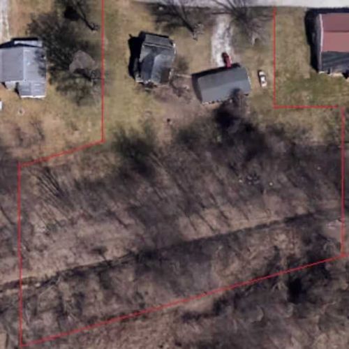 Birds eye view of our property.