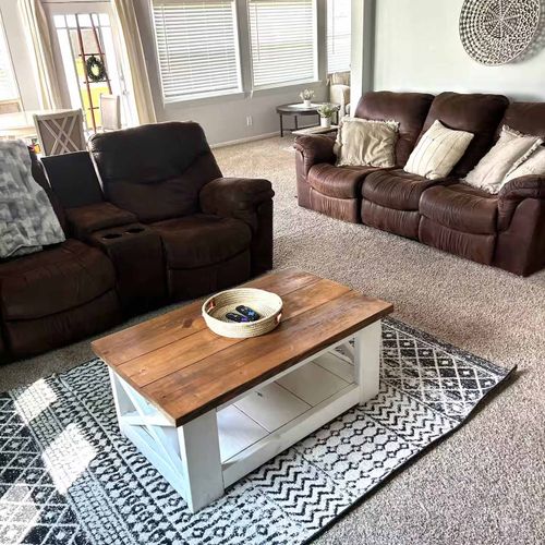 Main living space just off the kitchen area.