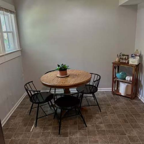 Kitchen table perfect for gathering for your next meal!