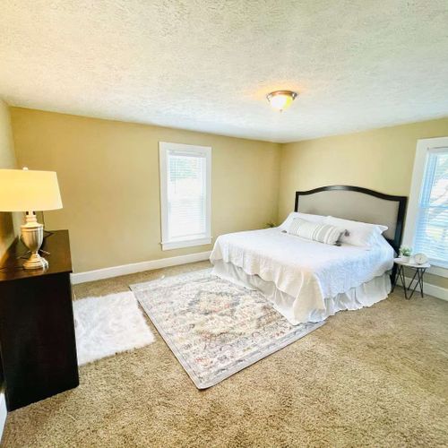 3rd bedroom featuring a king bed and ample storage space!