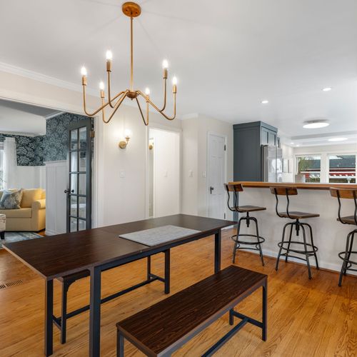 Dining space designed for shared meals and easy conversation.