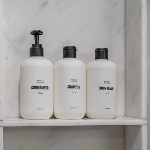 Quality toiletries and clean finishes for a hotel-like feel.