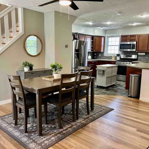 Dining area just off the kitchen!
