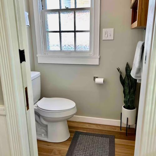 Half bath located just off the kitchen!