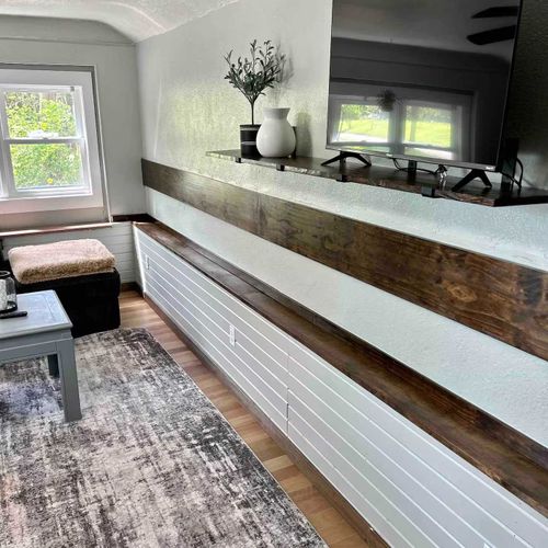 A TV completes this living area perfectly!