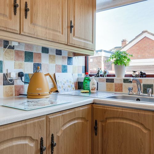 Fully equipped kitchen with all new appliances, ready for cooking and entertaining.