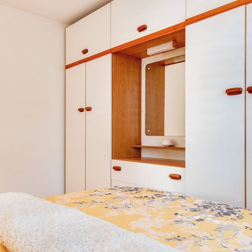 Generous closet space and storage options.