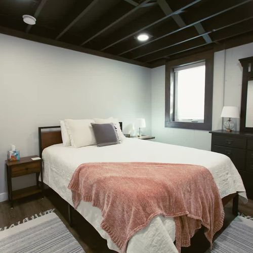 Bedroom 4 in the basement