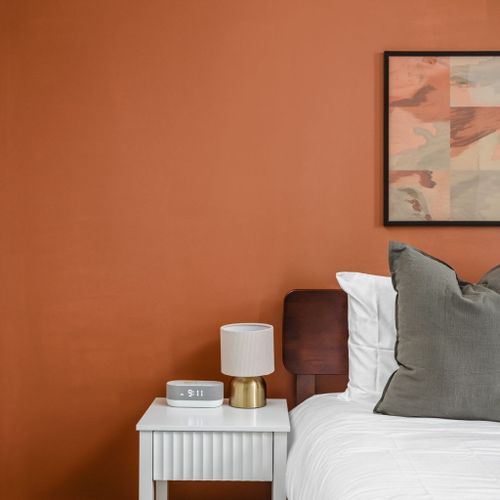 Designed for serious recharge. Sound machines in every bedroom!