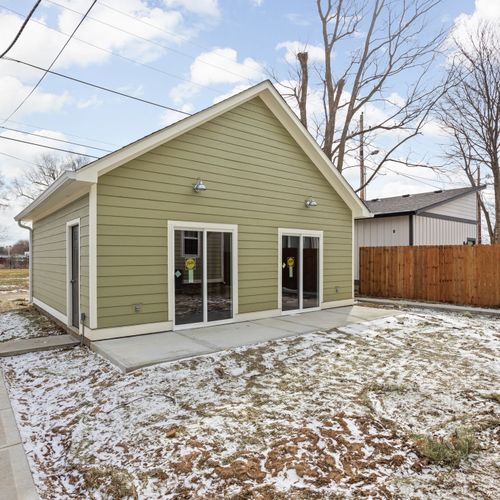 Our detached garage, fits two vehicles
