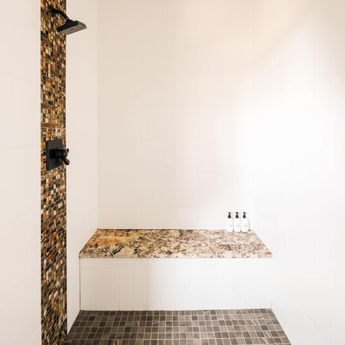 Large walk-in shower