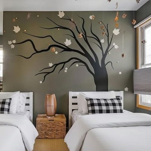 Bedroom with 2 twin beds