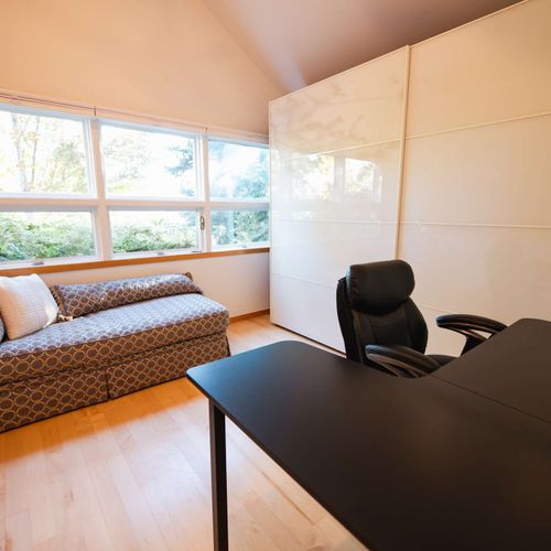 Workspace in loft area