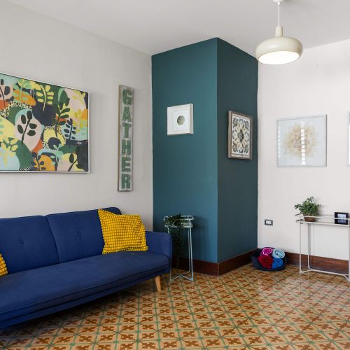 Arty living area, relaxation awaits