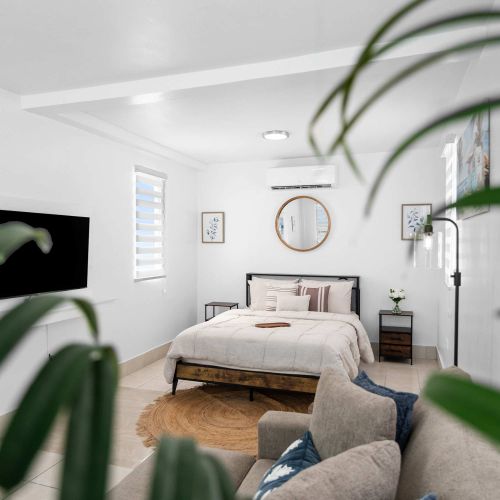 Lush views from inside