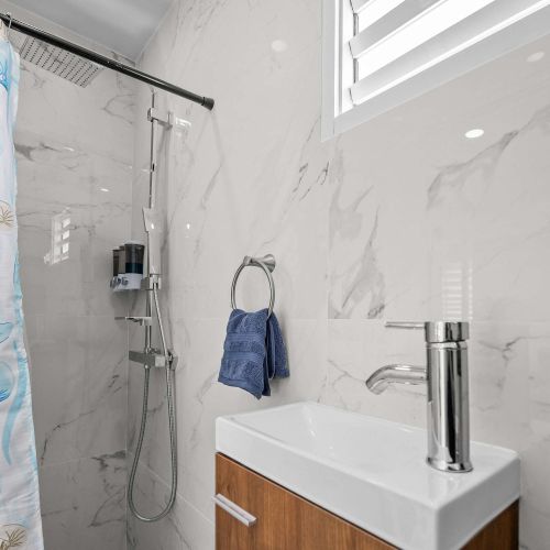 Refresh in our walk-in shower
