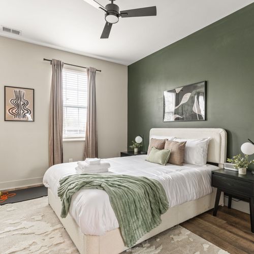 Sleep in, snooze again, repeat. This bedroom is basically a reset button.