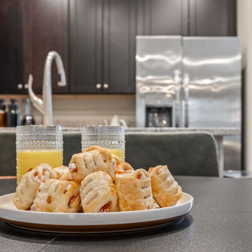 Set the table, set the vibe. *pastries and orange juice not included in rentals*