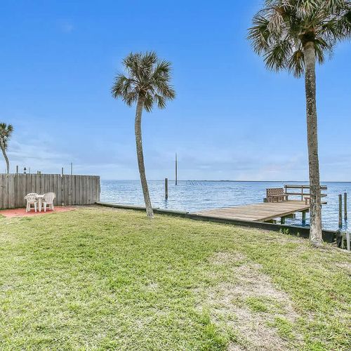 Dock shared with rest of property and back yard area