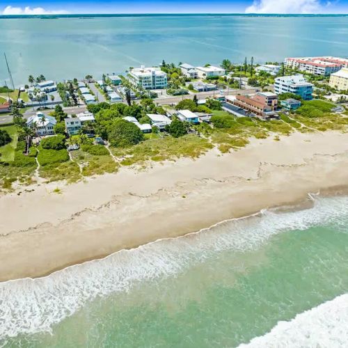 View of the property located between the river and the ocean