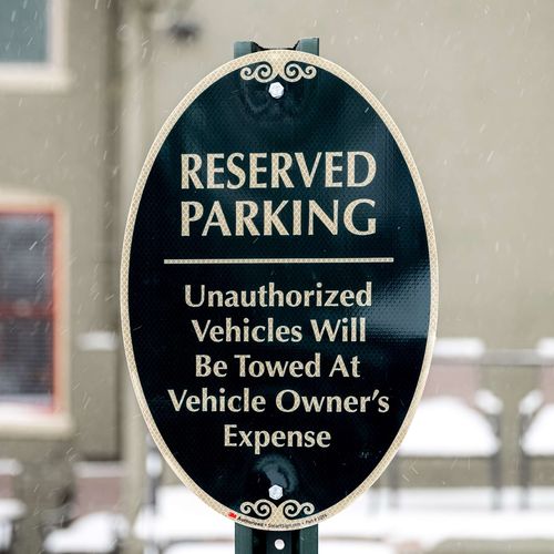 1 reserved parking space in the alley