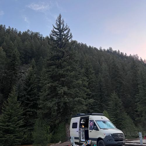 Come enjoy your own RV parking space that can accommodate a 50’ trailer with full hook-ups, including water, electricity (30 & 50 amp), and sewer.