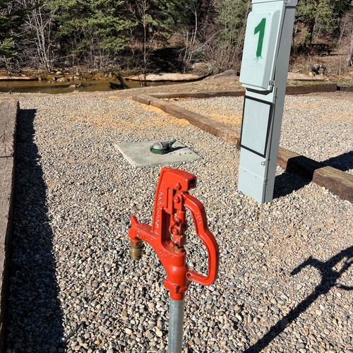 RV spot 1 - Available in our other RV listings also has full hook-ups with water, electricity (30 & 50 amp), and sewer