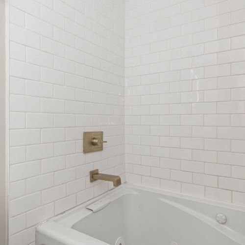 Spa vibes, and gold accents!