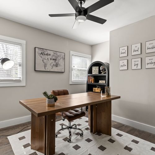 A dedicated office, meetings here, margaritas later.