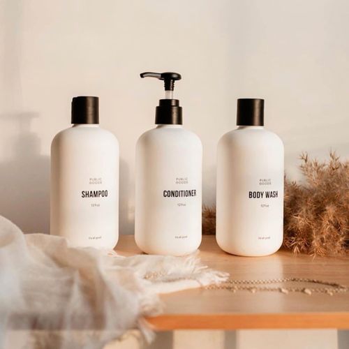 We’ve partnered with Public Goods to provide quality eco friendly products to our guests